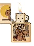 48519 204B Zippo Wild West Skeleton Design
