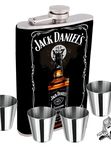 Фляга с 4 стаканами и лейкой Jack Daniel's 210 мл