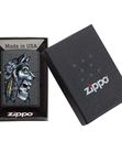 29863 211 Zippo Wolf Skull Feather Design