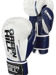 Боксерские перчатки Green Hill COMET (бело-синие) 12 OZ