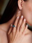 Серьги «Сердце рассвета»