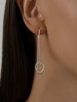 Серьги-продевки из серебра