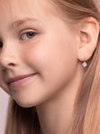 Детские серьги из золота с фианитами
