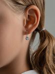 Детские серьги из серебра с фианитами