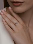 Кольцо из серебра с бриллиантами