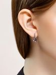 Серьги из серебра с аметистами