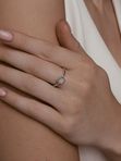 Кольцо из серебра с бриллиантами