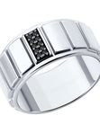 Кольцо из серебра с фианитами