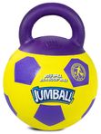 75366 Игрушка для собак Мяч футбольный c ручкой желтый 26см, серия JUMBALL