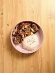 Баклажаны с мясом в соусе терияки