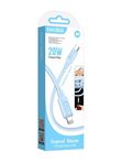 Кабель Kakusiga KSC-963 Type-C / Lightning 3А 20W силиконовый голубой 1 м