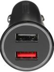 Автомобильная зарядка Xiaomi GDS4147GL 37W+QC3.0 2USB 3А черная