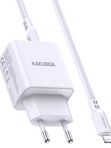 Зарядное устройство Kakusiga KSC-929 PD20W+QC3.0 3А с Lightning белое