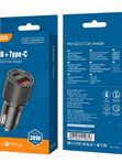 Автомобильная зарядка Kakusiga KSC-677 PD20W+QC3.0 3А черное