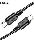 Кабель Kakusiga KSC-982 Type-C / Type-C 3А 60W черный 1 м