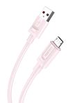 Кабель Kakusiga KSC-963 Micro USB 3A силиконовый розовый 1 м