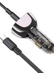 Автомобильная зарядка Kakusiga KSC-1057 PD125W+QC3.0 3А с Type-C черная