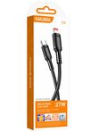Кабель Kakusiga KSC-984 Type-C / Lightning 3А 27W силиконовый черный 1 м