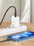 Кабель Kakusiga KSC-984 Type-C / Lightning 3А 27W силиконовый черный 1 м