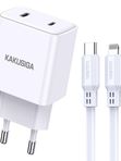 Зарядное устройство Kakusiga KSC-929 PD20W+QC3.0 3А с Lightning белое