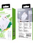 Зарядное устройство Kakusiga KSC-937 PD40W+QC3.0 3А с Lightning белое