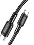 Кабель Kakusiga KSC-984 Type-C / Type-C 3А 60W силиконовый черный 1 м