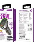 Автомобильная зарядка Kakusiga KSC-1057 PD125W+QC3.0 3А с Type-C черная