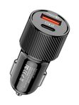 Автомобильная зарядка Kakusiga KSC-677 PD20W+QC3.0 3А черное