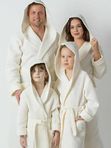 Вафельные халаты Family look