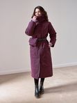 Пальто тёплое женское «Капелла» Винное