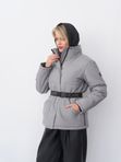 Куртка короткая зимняя женская «Фонтанка» серая