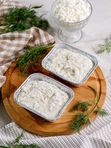 Запеканка творожная с сыром и укропом