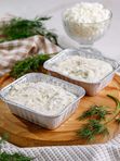 Запеканка творожная с сыром и укропом