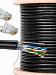 Кабель витая пара UTP4 cat.5E CU 10 метров Ps-Link UTP-CU10R с тросом