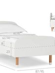 Кровать 160*080 Kiki (Кики) Белый базовый