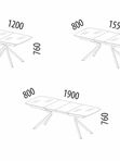 Обеденный стол Орфей 46 (02) Мрамор золотистый-Черный