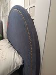 Кровать с ПМ 200*090 Molly New (Молли Нью) Тк. Galaktika blue + бортик