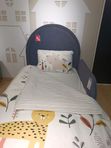 Кровать с ПМ 200*090 Molly New (Молли Нью) Тк. Galaktika blue + бортик