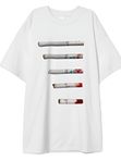 Футболка y2k с принтом blood with cigarettes