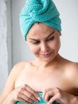 Женское парео + тюрбан  85х160 (плотность 400 гр/м2)