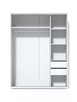 Dulap glisant cu 1 oglindă 1600 mm