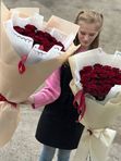 Роза красная 60см.