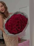 51 роза Эквадор 60см