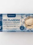 ПЕЛЬМЕНИ С ТРЕСКОЙ И ГОРБУШЕЙ 450 ГР ВКУСВИЛЛ