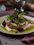 Тартар со страчателлой и овощами\ Tartare with stracchatella and vegetables