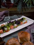 Форель с овощами и сыром сиртаки\Trout with vegetables and syrtaki cheese