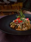 Паста фетучини с копченой говядиной\Fettuccine pasta with smoked beef