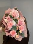 Розовый букет с французской розой