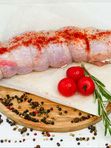 Рулет из курицы с сыром и копченостями