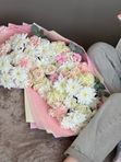 Большой авторский букет в розовых оттенках для мамы